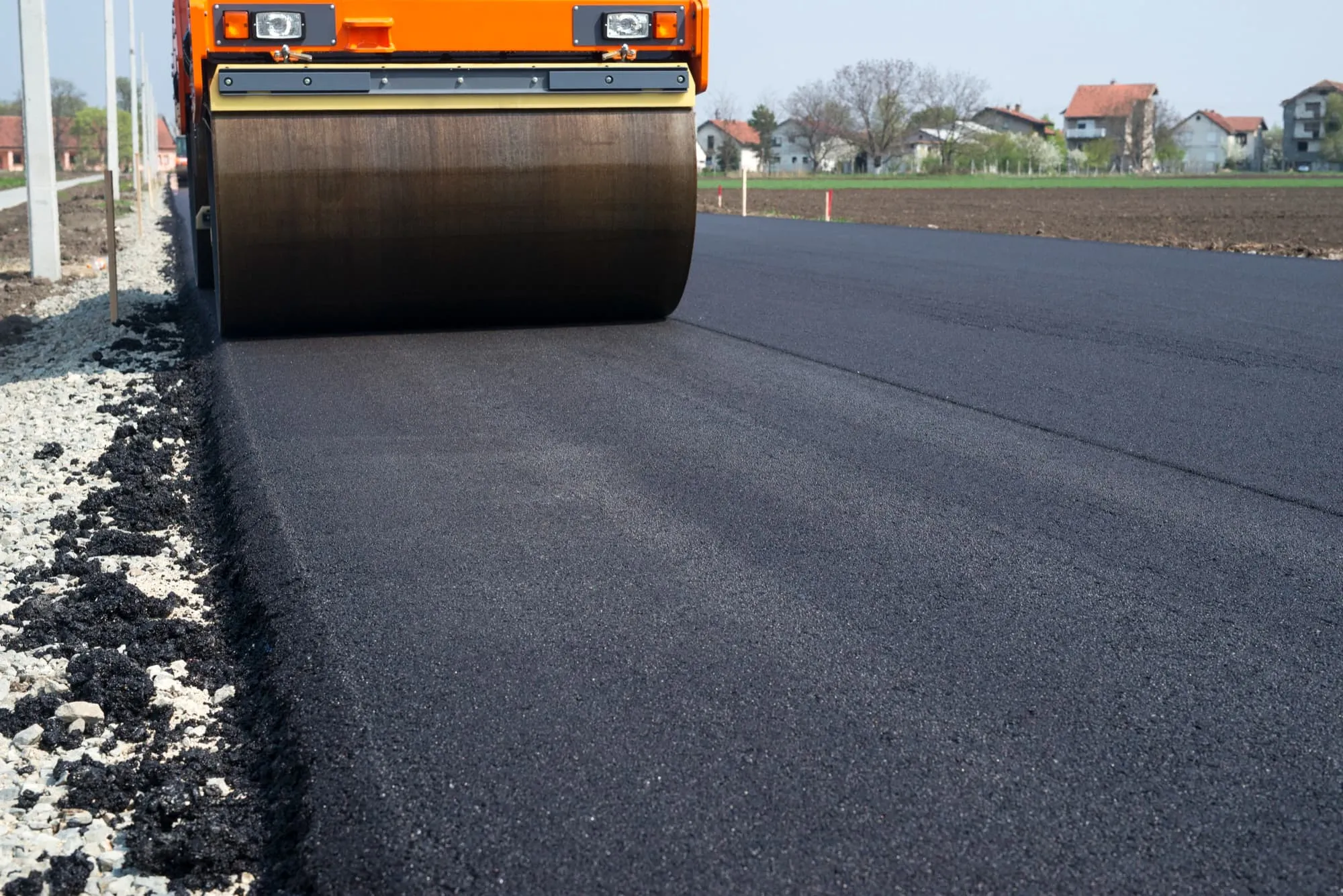 Professional asphalt paving installation